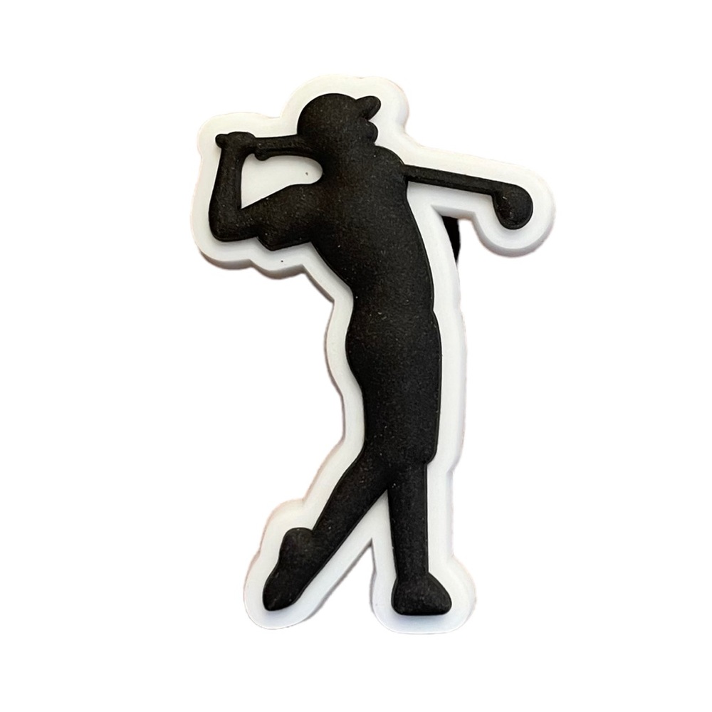 Golf Croc Charm
